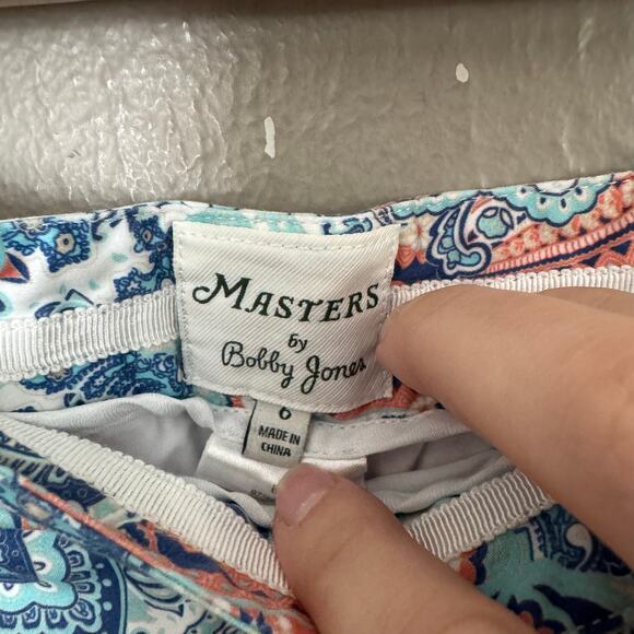 MASTERS BOBBY JONES Skort Pink and Blue Size 6 Side Zip - Picture 3 of 8